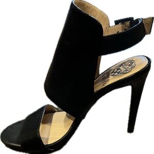 Vince Camuto Black Genuine Leather Heels – Women’s 6.5